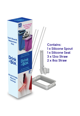 Drink in The Box Replacement Seal and Straw Kit