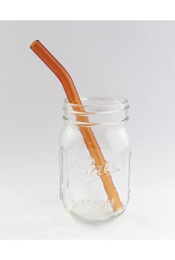 Strawesome - Barely Bent Smoothie Straw - Amber