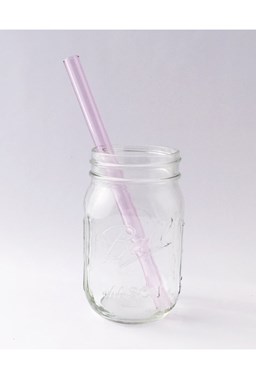 Strawesome - Smoothie Glass Straw - Pink Sapphire 