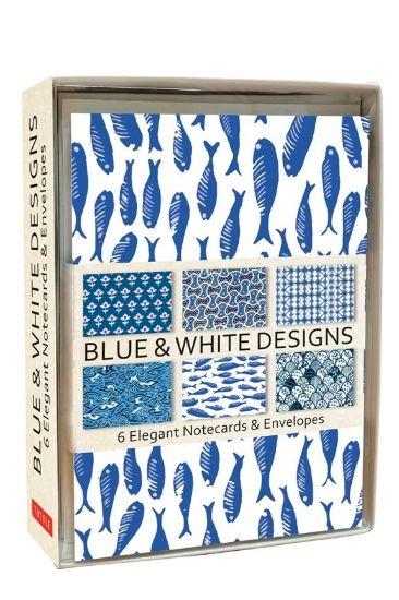 Tuttle - Blue & White Note Cards (6 Cards)