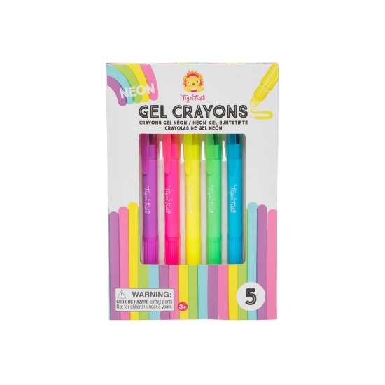 Tiger Tribe Neon Gel Crayons CDU/12