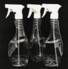 500ml Set of 3 PET Clear Glass Cleaner Bottle Trigger Spray