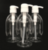 Bright Bottles - 500ml Set of 3 PET Clear Pump Soap Dispenser