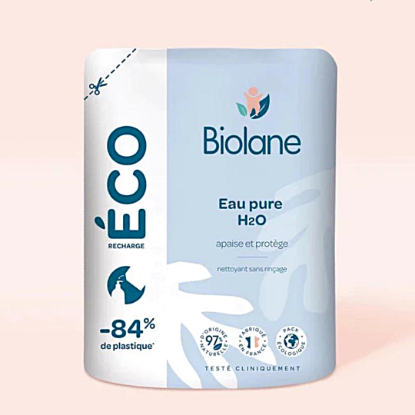 Picture of Biolane Pure H2O Rinse Free Cleanser 400mL Eco-Refill