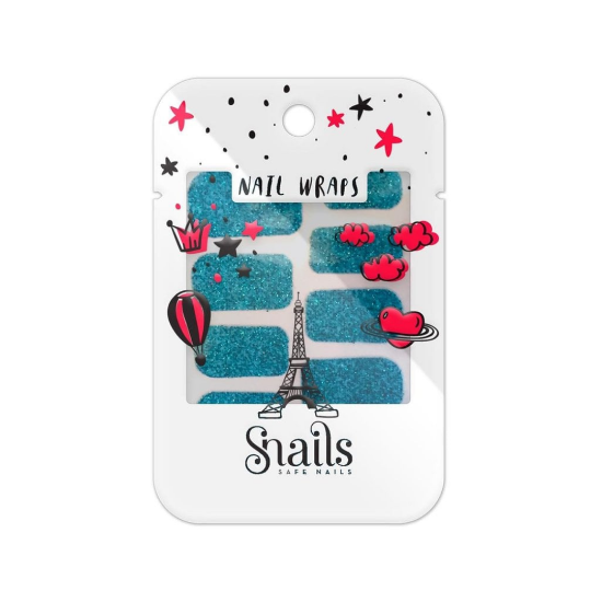 Snails Nail Wraps - Turquouise