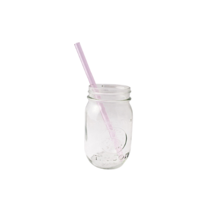 Strawesome - Glass Straw - Pink Sapphire