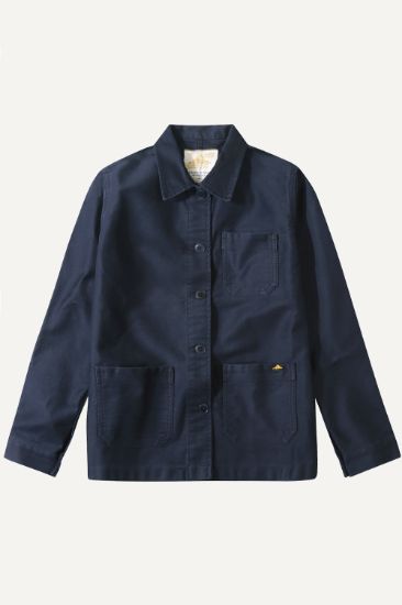 Le Mont Saint Michel - Moleskin Real Work Jacket  (Navy)