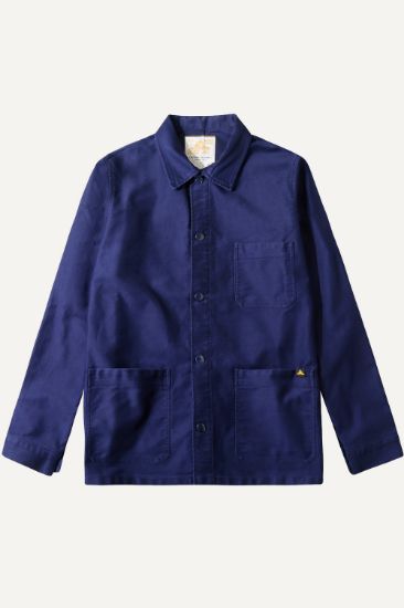 Le Mont Saint Michel - Moleskin Real Work Jacket (Blue) Men