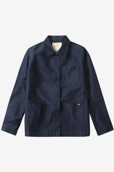 Le Mont Saint Michel - Moleskin Real Work Jacket - (Black) Men
