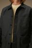 Le Mont Saint Michel - Moleskin Vintage Washed Work Jacket (Black) Men
