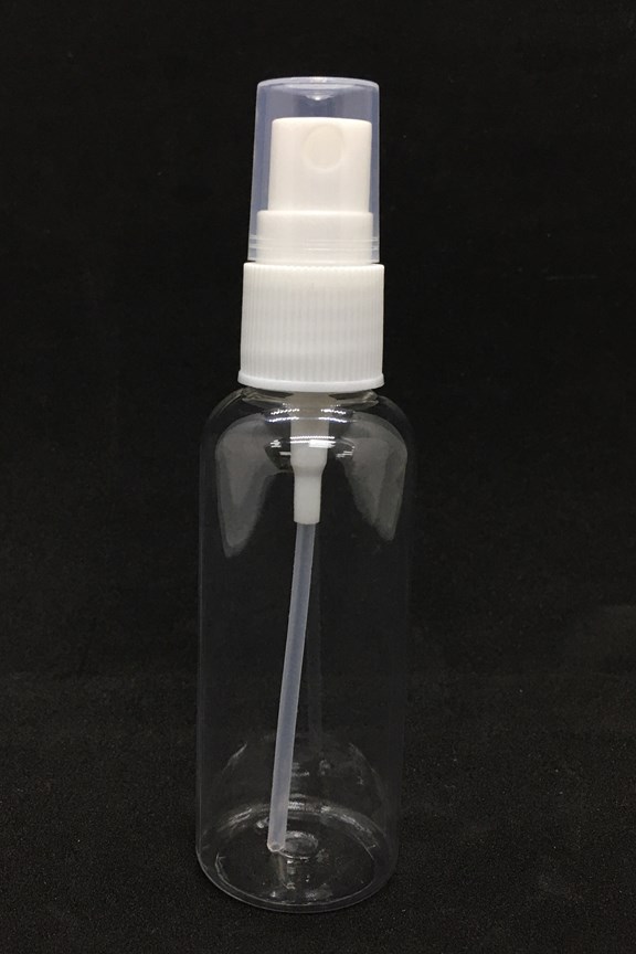 Bright Bottles - 50ml Pet Cylindrical  (Clear-Spray)