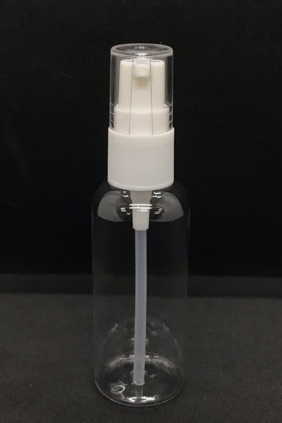 Bright Bottles - 50ml Pet Cylindrical  (Clear-Pump Lotion)