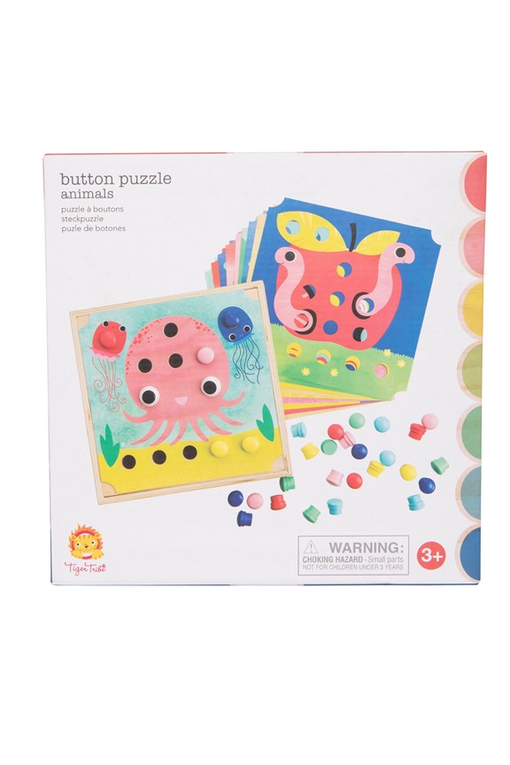 Tiger Tribe Button Puzzle - Animals