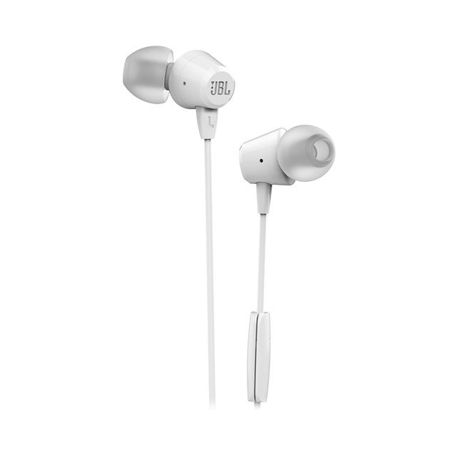 JBL C50HI In-Ear Headphones - White