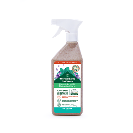 Wonderhome Naturals Natural Germ-Kill Disinfectant Spray - Mint Lavender 650ml