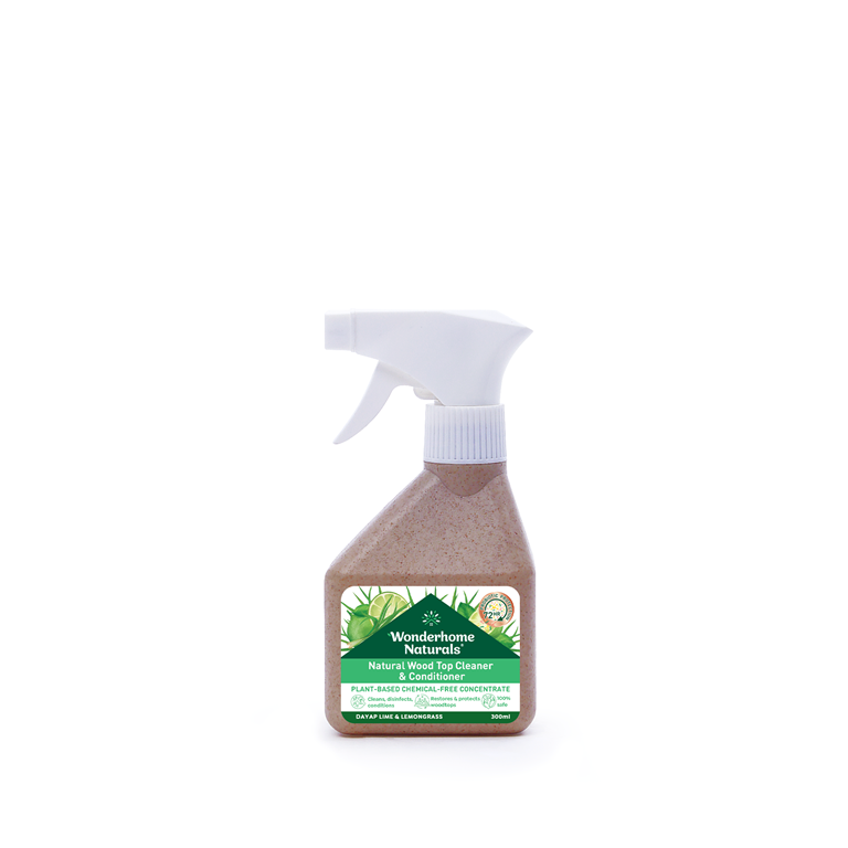 Wonderhome Naturals Natural Wood Top Cleaner and Conditioner - Dayap Lime and Lemongrass 300ml