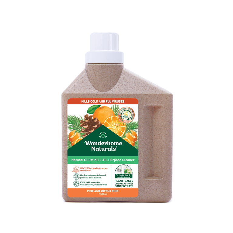 Wonderhome Naturals Natural Germ Kill All Purpose Surface Cleaner - Pine and Citrus Rind 1500ml