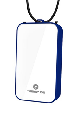 Cherry Ion Personal Wearable Air Purifier (White-Blue)