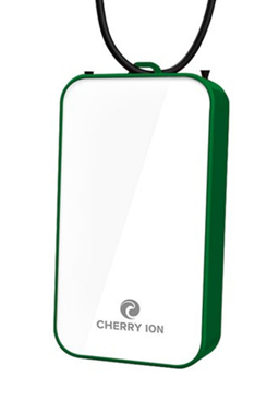 Cherry Ion Personal Wearable Air Purifier (White-Green)