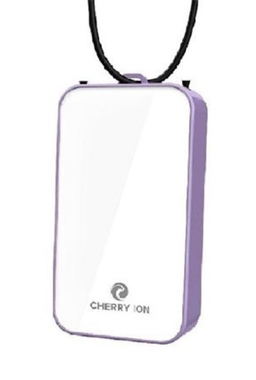 Cherry Ion Personal Wearable Air Purifier (White-Lilac)