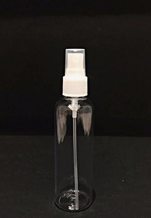 Bright Bottles - 100ml Pet Cylindrical Clear Spray