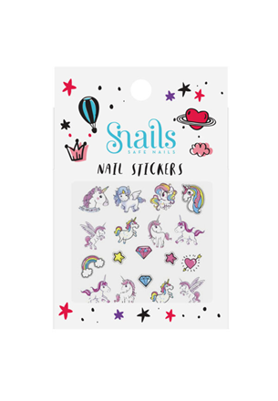 Snails Nail Stickers - Unicorn