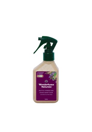 Wonderhome Naturals Natto Hydrating Hand Sanitizer - Lavender Cedar 165ml