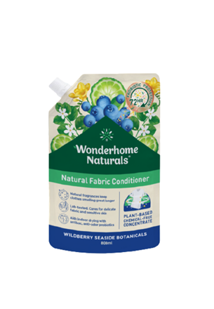 Wonderhome Naturals Natural Fabric Conditioner Eco Pouch - Wildberry Seaside Botanicals 800ml