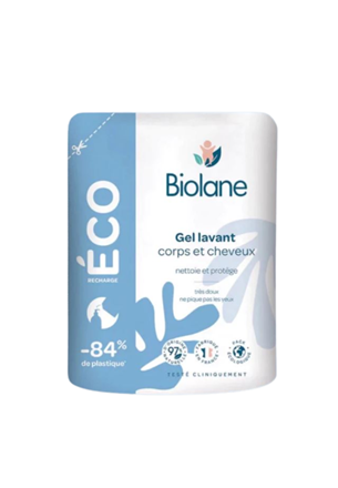 Biolane 2 in 1 Hair and Body Cleanser 500ml Eco-Refill
