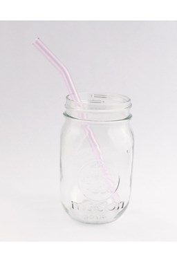 Strawesome - Barely Bent Straw - Pink Sapphire 