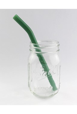 Strawesome - Barely Bent Smoothie Straw - Jade Green