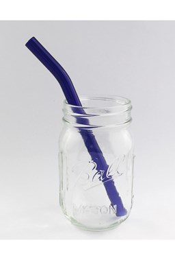 Strawesome - Barely Bent Smoothie Straw - Brilliant Blue