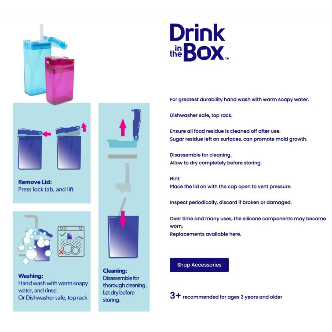 Bright Brands. Drink in The Box 8oz / 236mL - Purple (3rd Gen)