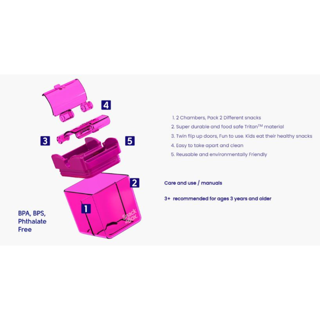 Bright Brands. Snack in the Box 8oz - Pink