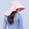 Picture of Oh Sunny Wide Brim Bucket Hat with Neck Flap, UPF 50+ – Sun Protection Hat for Outdoor Activities - Pink