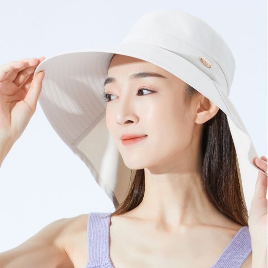 Oh Sunny Wide Brim Bucket Hat with Neck Flap, UPF 50+ – Sun Protection Hat for Outdoor Activities