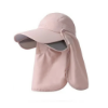 Pink_Kenmont 3-in-1 UV Protection Sun Hat, 56cm – Adjustable UPF Hat for Outdoor Activities