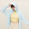 Picture of Oh Sunny Women's UPF 50+ Sun Protection Hoodie – Long Sleeve Lightweight Jacket - Blue