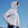 Grey_Women's UPF 50+ Classic Sun Protection Hoodie – Lightweight UV Jacket