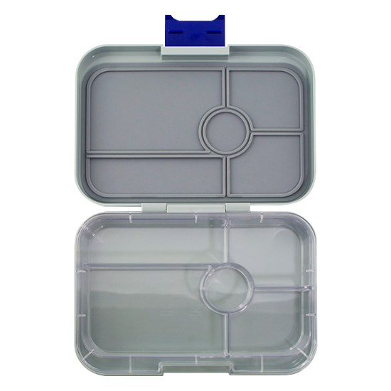 Yumbox Tapas 5 Compartments Flat Iron Gray (Clear)