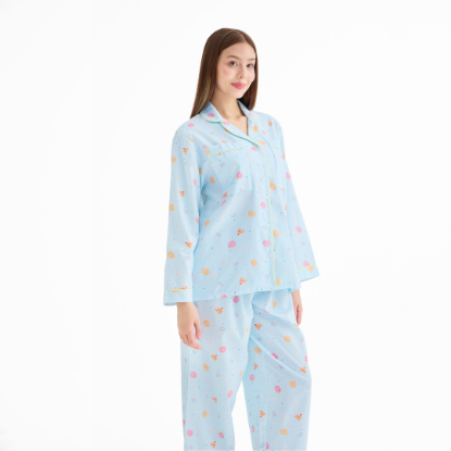 Long Sleeve & Pants Collection Cotton Satin - Sweet Dream