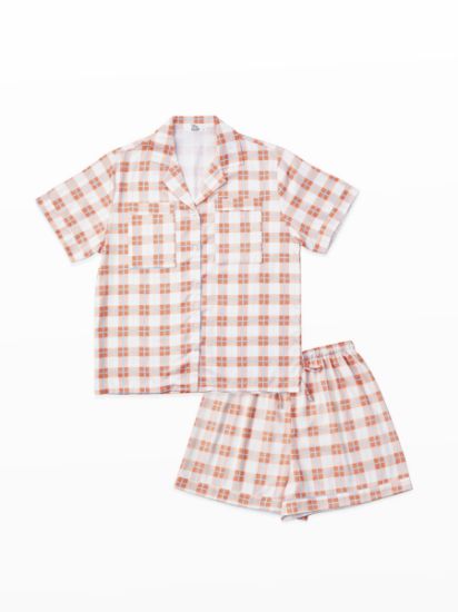 Slip to Sleep Holiday Collection Cotton Satin - Orange Joy (Shorts)