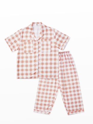 Slip to Sleep Holiday Collection Cotton Satin - Orange Joy (Pants) 