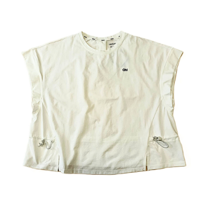 Picture of Oh Sunny Women's UPF 50+ Short Sleeve Top – Drawstring Tie Side, Sun Protection Shirt - White
