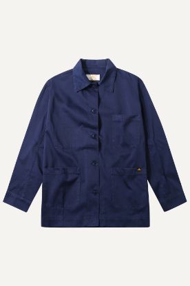 Le Mont Saint Michel - Gabardine Work Jacket (Blue) Women