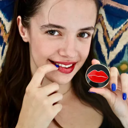 ēma Kiss Me Berry Lip & Cheek Tint · Hydrating SPF10 Cream Color