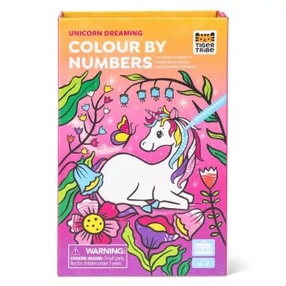 Tiger Tribe Colour By Numbers - Unicorn Dreaming