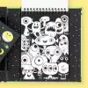 Tiger Tribe Neon Colouring Set - Outer Space